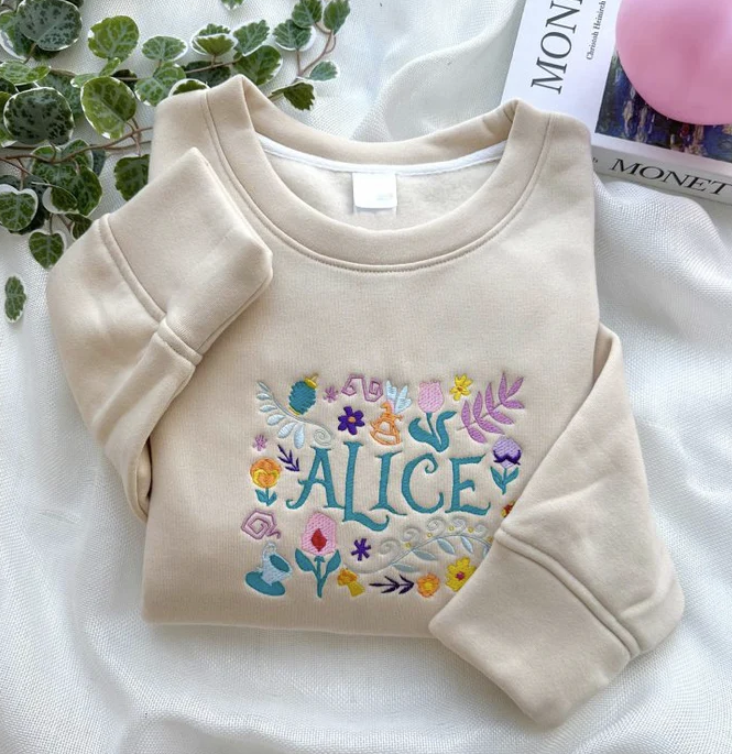 Disney Princess Embroidered Crewneck Sweatshirt