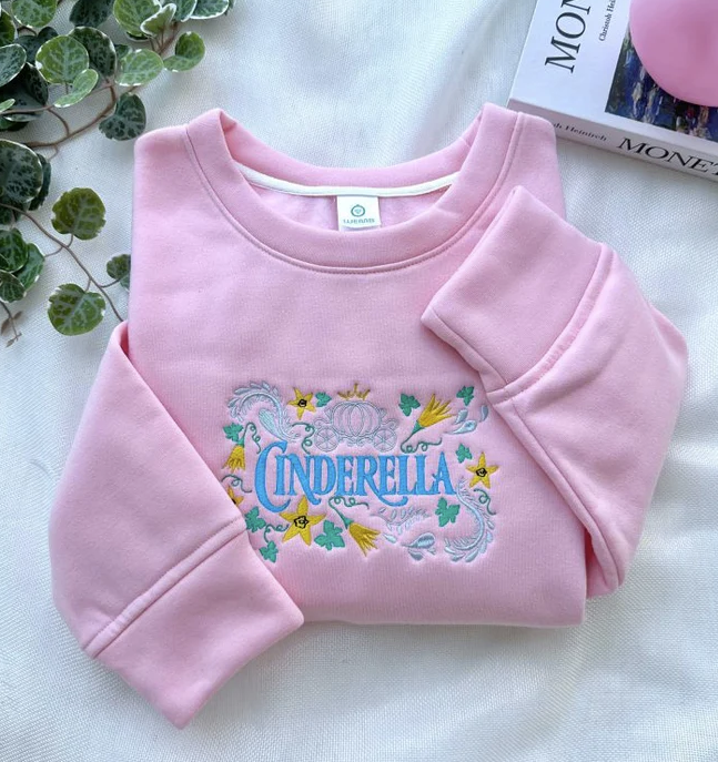 Disney Princess Embroidered Crewneck Sweatshirt