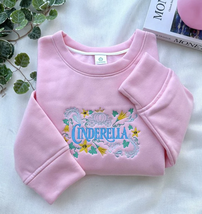 Disney Princess Embroidered Crewneck Sweatshirt