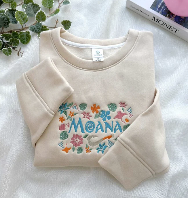 Disney Princess Embroidered Crewneck Sweatshirt