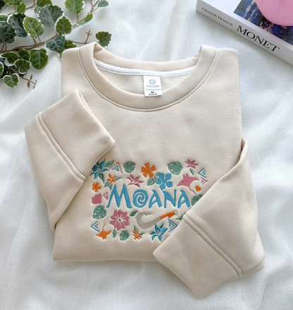 Disney Princess Embroidered Crewneck Sweatshirt