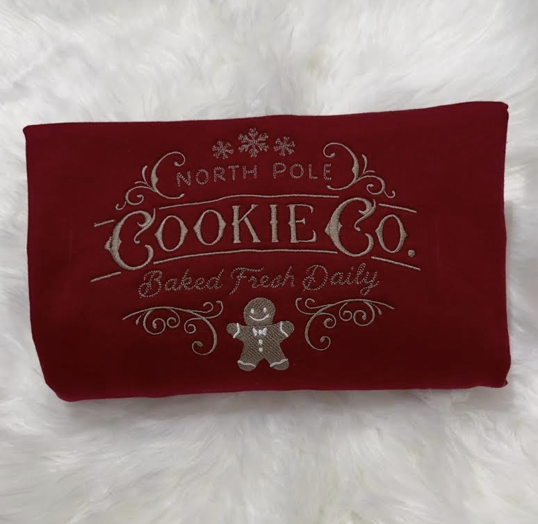 North Pole Cookie Co Embroidered Sweatshirt